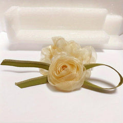Flower Hair Tie Hair Rope Ponytail Clip Sweet Hair Accessories For Girls Women