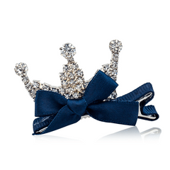 Princess Rhinestone Crown Hair Clip - Sweet Bow Duck Billed Clip