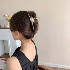 Metal Sunflower Hair Claw Alloy Hair Claw Flower Jaw Clip Nonslip