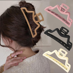 Matte Hair Claw Clip Non Slip Strong Grip Hair Jaw Clip For Thick Hair