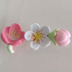 Pink Flower Duck Hair Clip for Girls