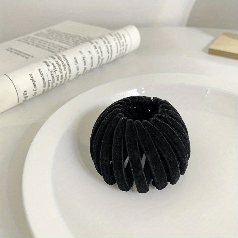 Velvet Bird Nest Clip Hair Bun Accessory for Women