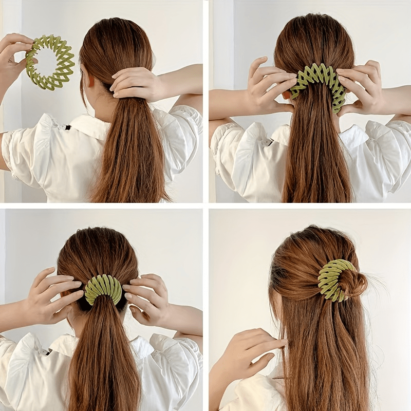 Velvet Bird Nest Clip Hair Bun Accessory for Women