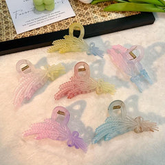 Gradient Hair Claw Wheat Ear Shaped Hair Claw Clip