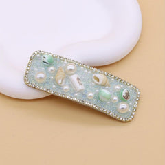Pearl Snap Clip Shell Decor Hair Clip Side Hair Bang Sweet Hair Clip