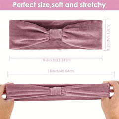 Corduroy Criss Cross Headband Solid Head Hoop Stretchy Headdress Hair Accessorie