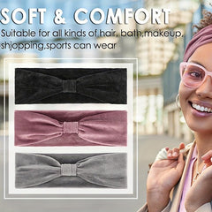 Corduroy Criss Cross Headband Solid Head Hoop Stretchy Headdress Hair Accessorie