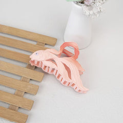 Matte Chinese Style Hair Claw Fish Shape Shark Claw Ponytail Holder