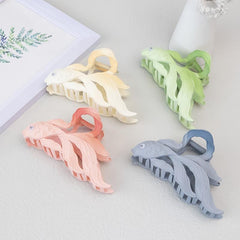Matte Chinese Style Hair Claw Fish Shape Shark Claw Ponytail Holder