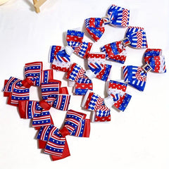 American Flag Bow Hair Clip Duck Billed Clip Accessories