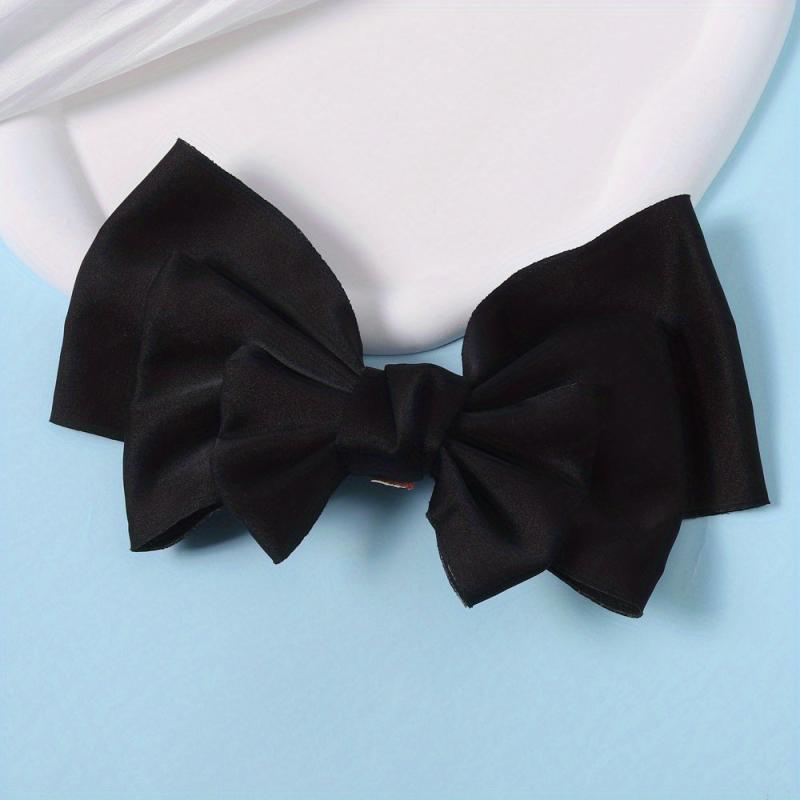Large Bow Barrette French Hair Clip For Women Girls