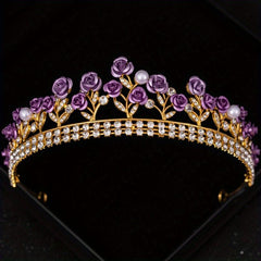 Rhinestone Crystal Crown Wedding Hair Accessory