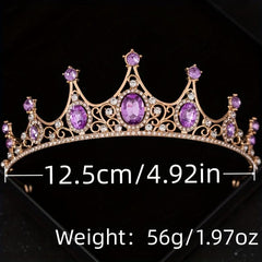 Rhinestone Crystal Crown Wedding Hair Accessory