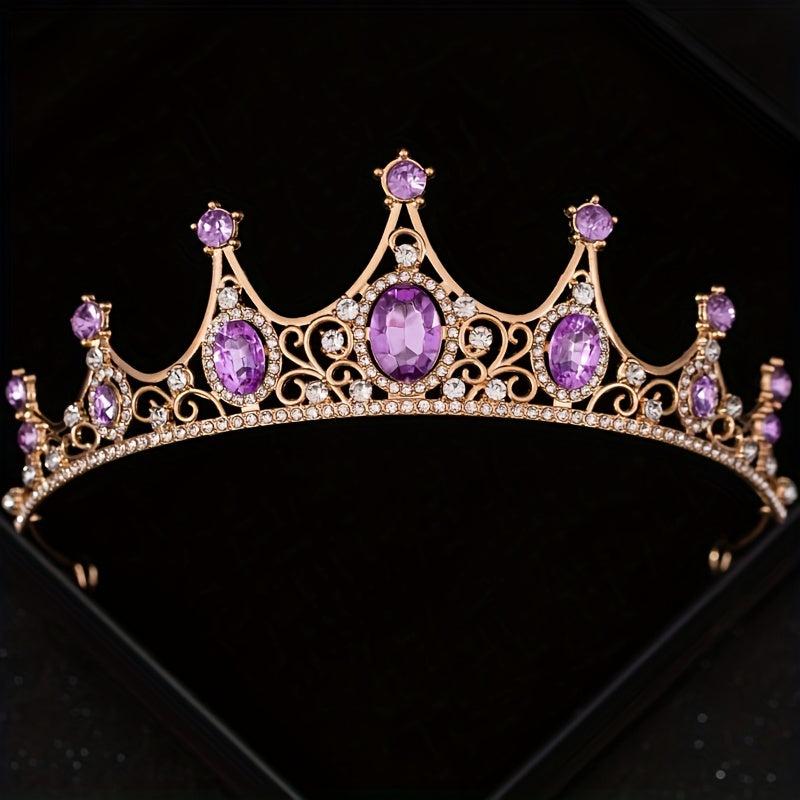 Rhinestone Crystal Crown Wedding Hair Accessory