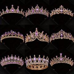Rhinestone Crystal Crown Wedding Hair Accessory