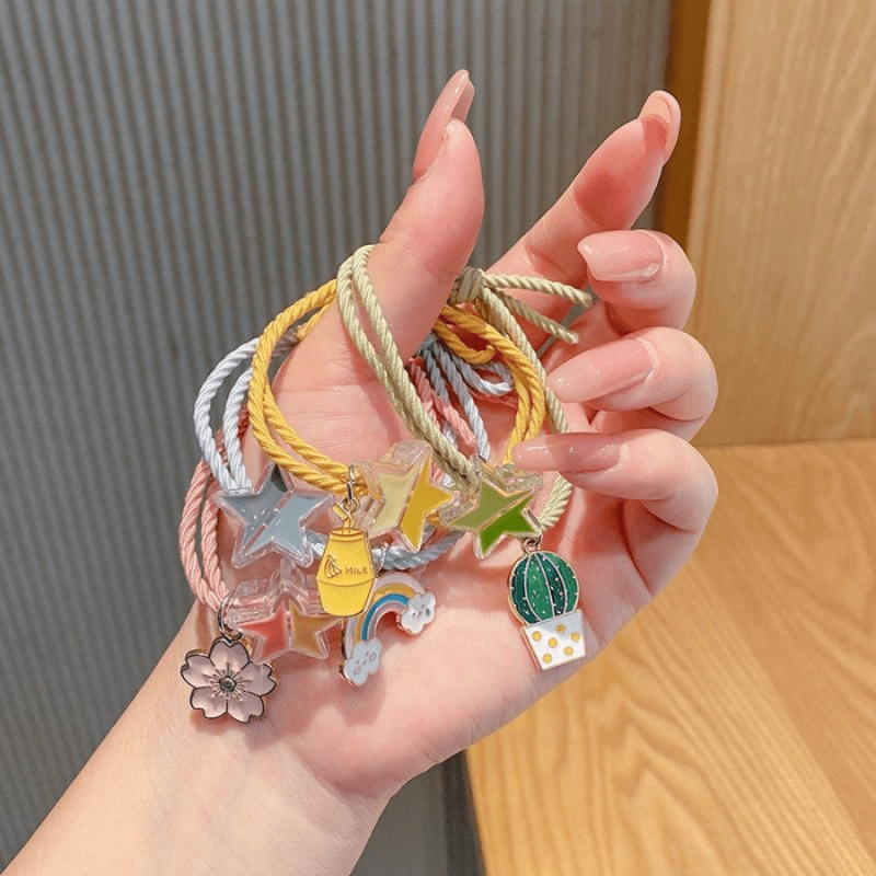 Colorful Star Hair Ring Girls Hair Accessories