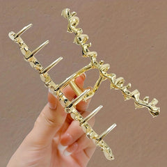 Opal Rhinestone Hair Claw Shark Claw Head Jewelry Hair Accessories For Women