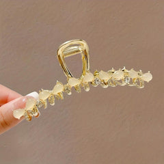 Opal Rhinestone Hair Claw Shark Claw Head Jewelry Hair Accessories For Women