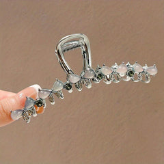 Opal Rhinestone Hair Claw Shark Claw Head Jewelry Hair Accessories For Women