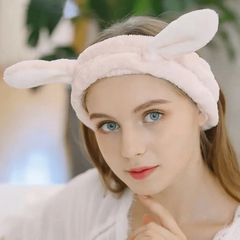 Bunny Ears Spa Headbands Elastic Headbands for Women Girls
