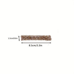 4pcs Rhinestone Decor Hair Clip Barrette Headwear