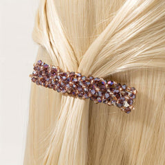 4pcs Rhinestone Decor Hair Clip Barrette Headwear