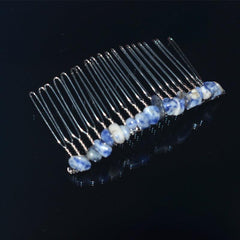1oc Natural Stone Hair Comb Insert Comb Boho Style Hair Comb