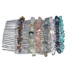 1oc Natural Stone Hair Comb Insert Comb Boho Style Hair Comb