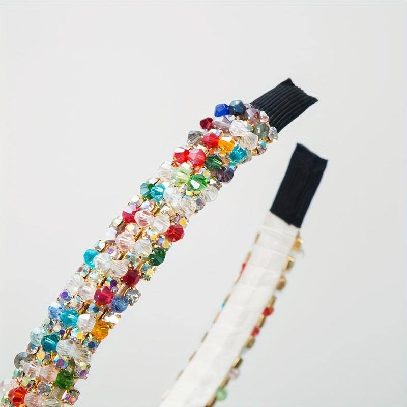 Colorful Beaded Headband Girls Hair Band Headdress