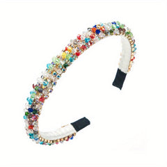 Colorful Beaded Headband Girls Hair Band Headdress