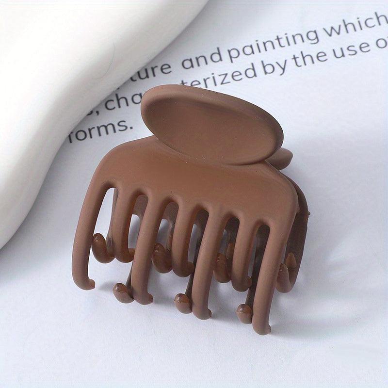 Matte Hair Claw Clip Solid Hair Claw Ponytail Holder