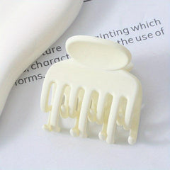 Matte Hair Claw Clip Solid Hair Claw Ponytail Holder