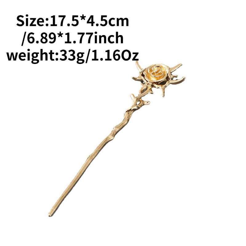 Irregular Hair Stick Long Hair Pin Ponytail Bun Holder Women Girls Hair Fork