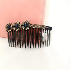 6pcs Rhinestone Flower Hair Comb Pin for Side Hair Bang