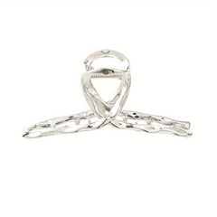 Metallic Hair Claw Clip Nonslip Ponytail Holder Shark Claw