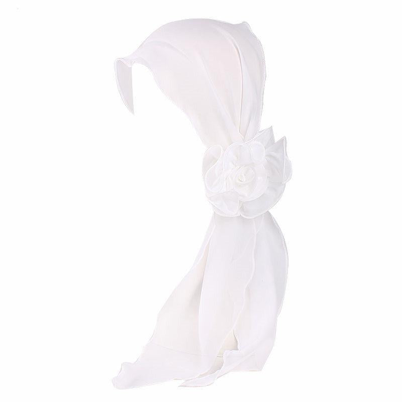 Women's Flower Streamer Hair Accessory Neck Scarf Headband
