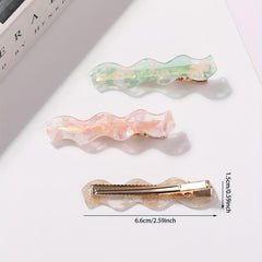 Wave Shape Plastic Hair Clip Duck Billed Clip Hair Accessories For Women