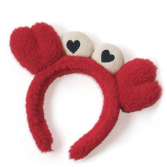 Red Crab Claw Headband Head Hoop For Bath Skin Care Makeup