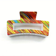 Large Square Hollow Hair Claw Vintage Hair Accessories