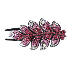 Rhinestone Leaves Hair Claw Clip Hair Crystal Hair Combs Female Hair Accessories