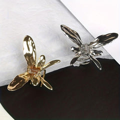 Alloy Butterfly Hair Claw Y2K Ponytail Holder