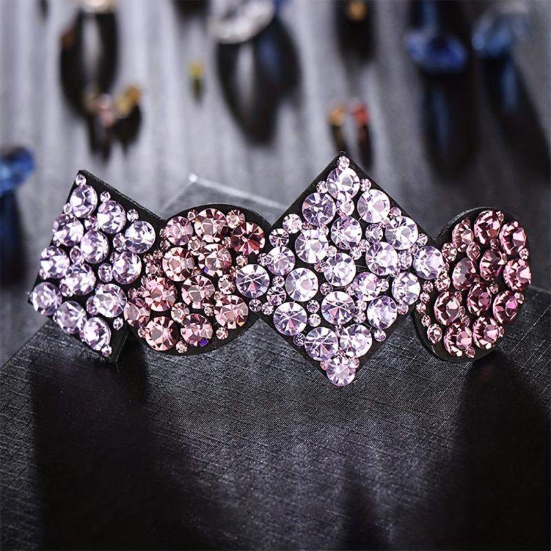 Geometric Rhinestone Hair Clip French Barrette Hair Decoration