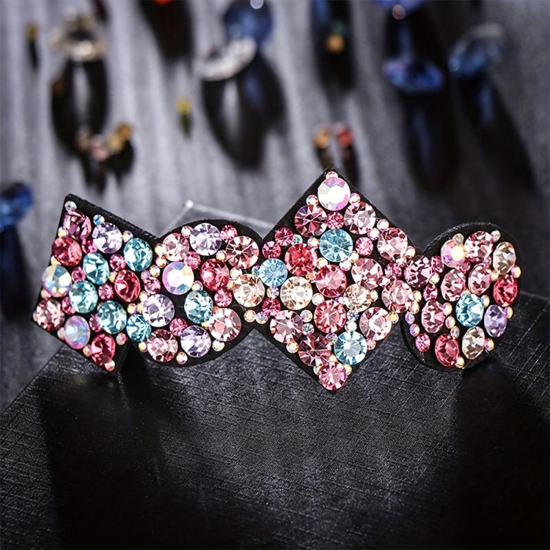 Geometric Rhinestone Hair Clip French Barrette Hair Decoration