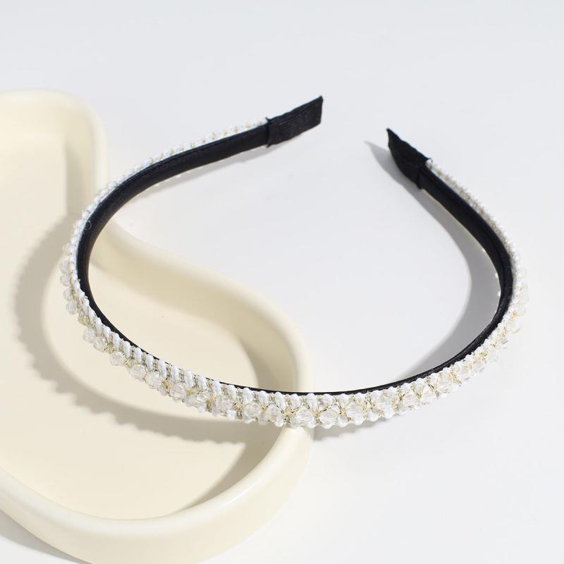 Faux Pearl Rhinestone Hairband Party Dance Hair Accessories