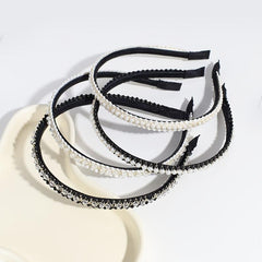 Faux Pearl Rhinestone Hairband Party Dance Hair Accessories