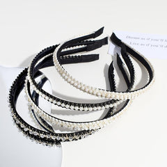 Faux Pearl Rhinestone Hairband Party Dance Hair Accessories