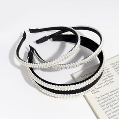 Faux Pearl Rhinestone Hairband Party Dance Hair Accessories
