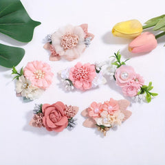 Baby Girls Flower Hair Clip Sweet Hair Clip For Side Hair Bang