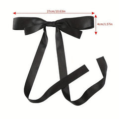 Ribbon Bow Hair Clip Duck Billed Clip For Side Hair Bang Braids