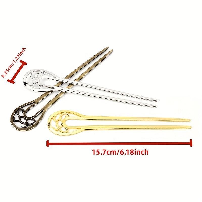 Vintage Metal Hair Pin U Shaped Hair Pin Hair Accessories For Women